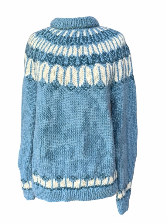 Vintage Sweaters - 1970s 100% Wool Hand Knit Lopapeysa Sweater‎